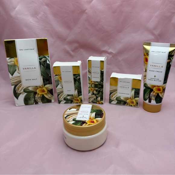 Spa Luxetique Other - ✨ Spa Luxetique Vanilla Bath & Body Gift Set ✨ Lotion • Hand Cream • Bath Salt